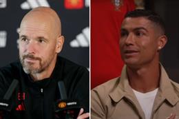 VIDEO: Erik ten Hag phản ứng thế nào trước những phát biểu của Cristiano Ronaldo?